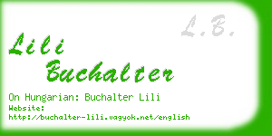 lili buchalter business card